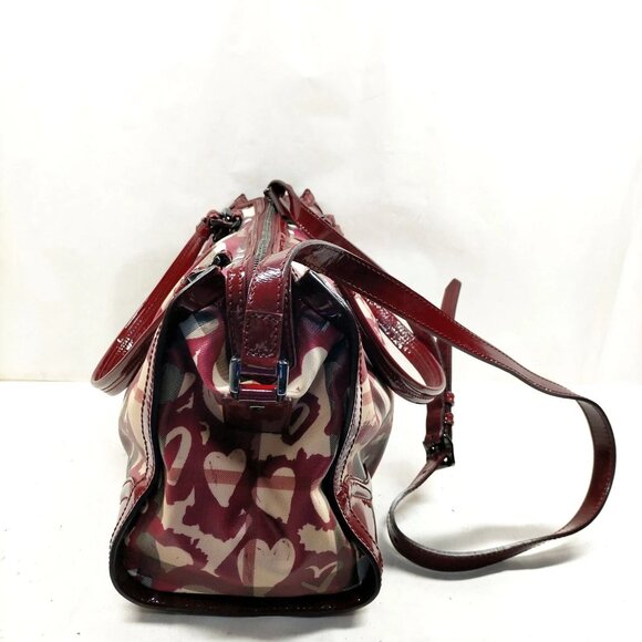 Burberry Bordeaux PVC Hand Bag mon455-102725 - Picture 3 of 16